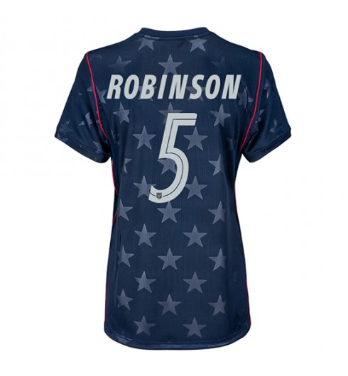 Spojené státy Antonee Robinson #5 Venkovní Dres pro Dámské MS 2026 Krátký Rukáv Spojené státy Antonee Robinson #5 Venkovní Dres pro Dámské MS 2026 Krátký Rukáv